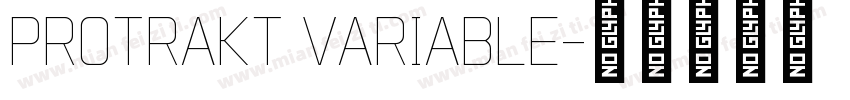 Protrakt Variable字体转换